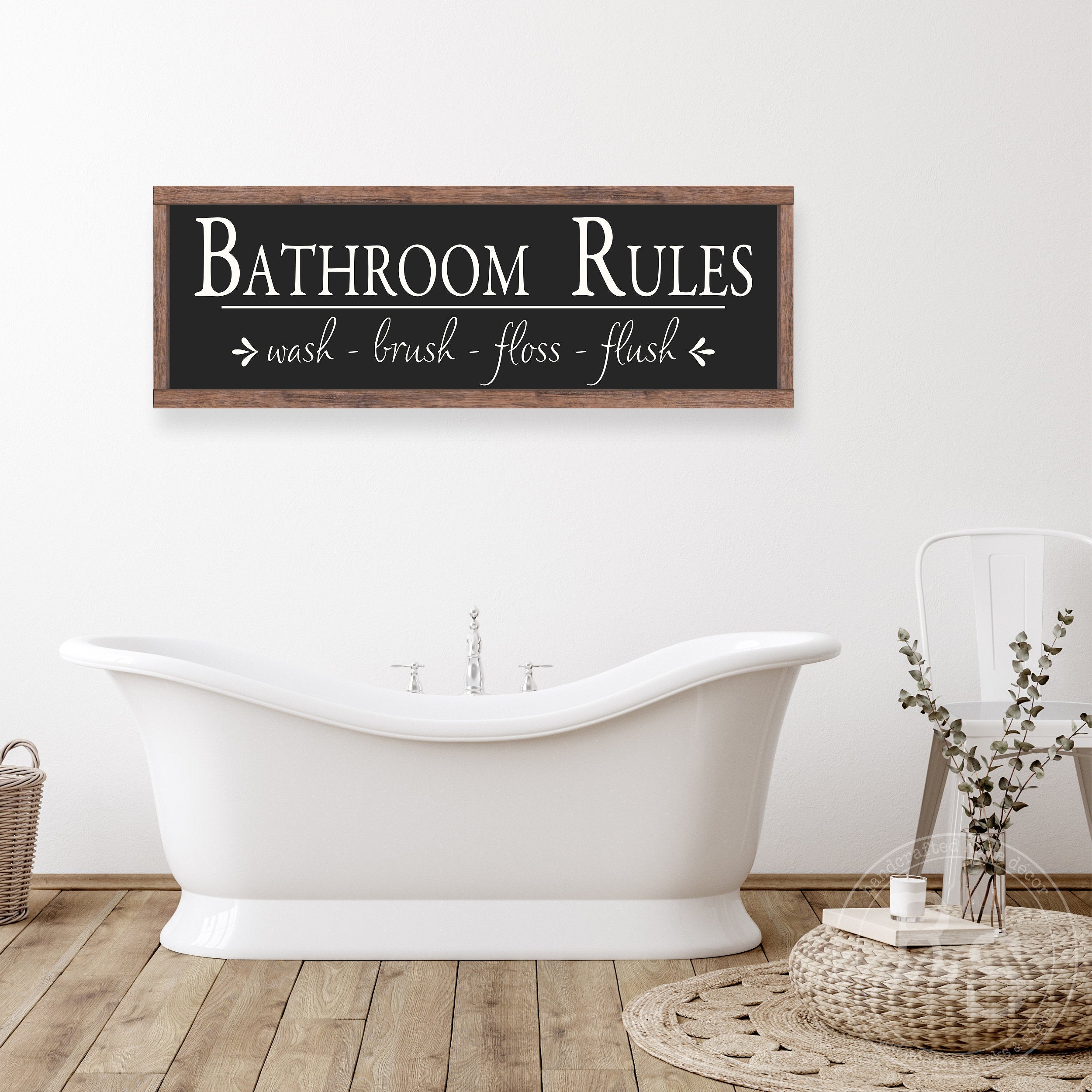 Bathroom Rules Sign