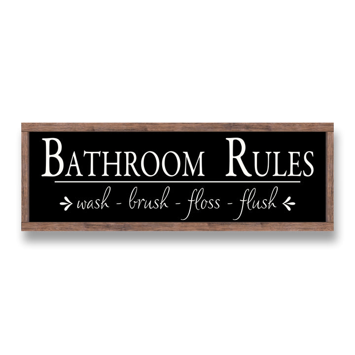 Bathroom Rules Sign