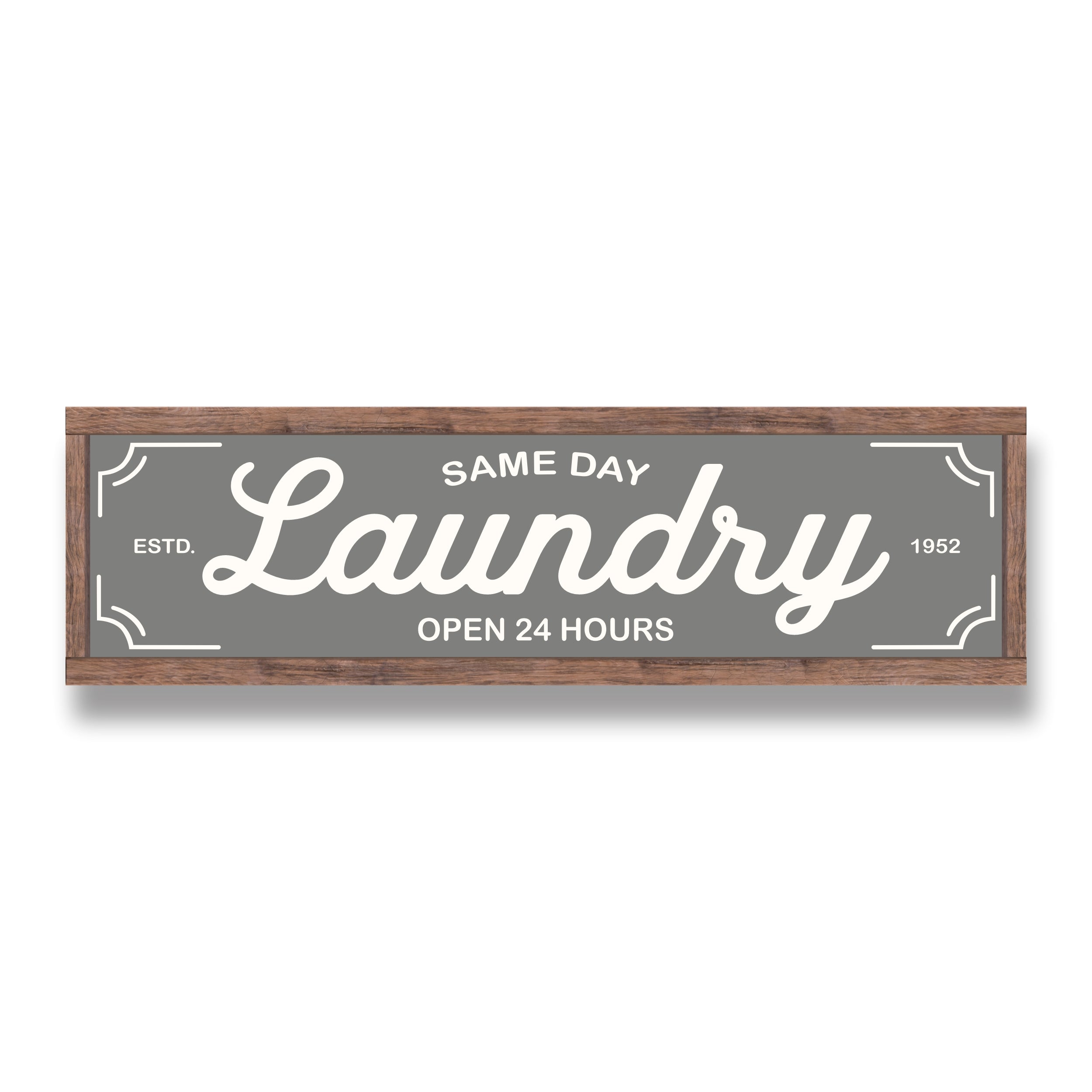 Same Day Laundry Sign