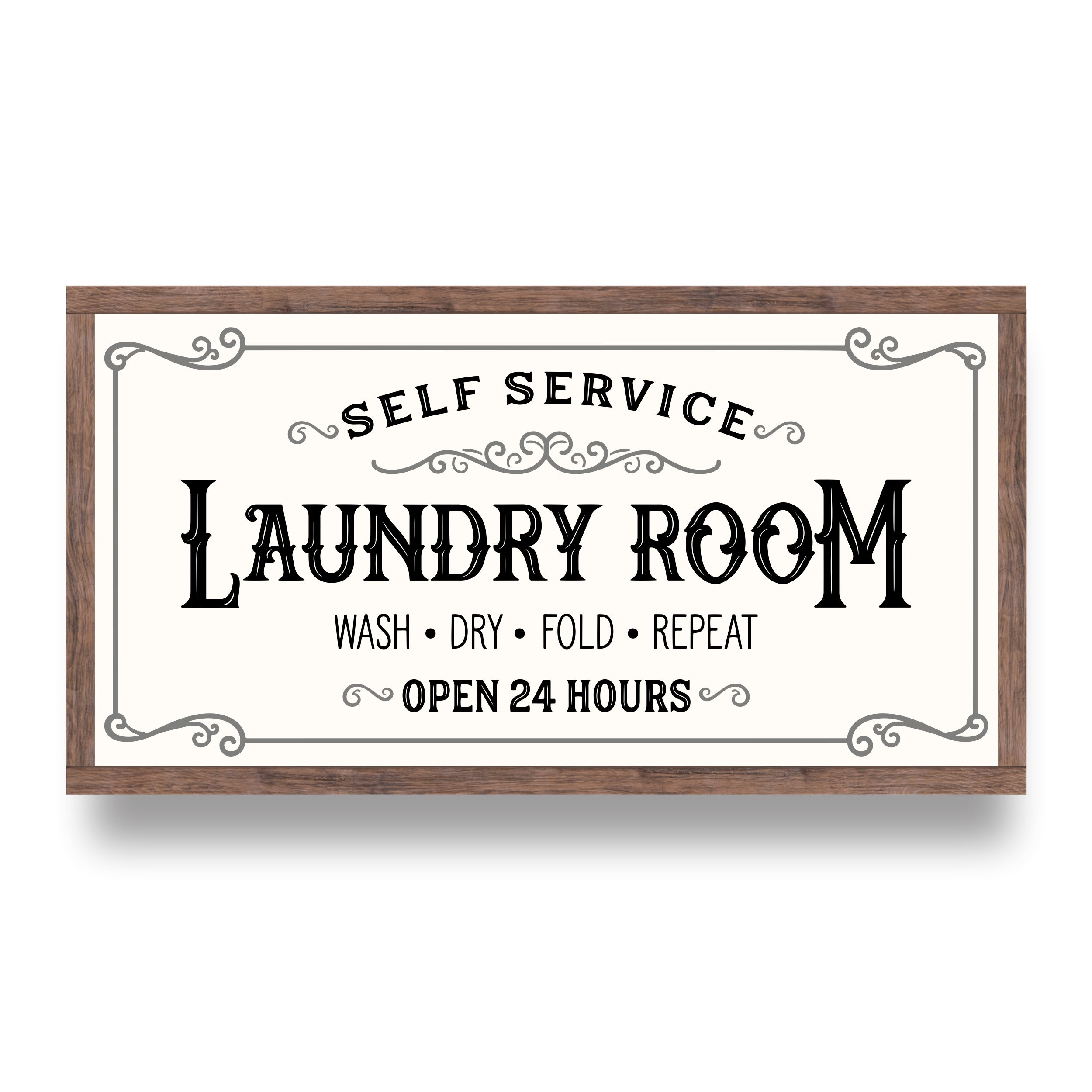 Self Service Laundry Room Sign