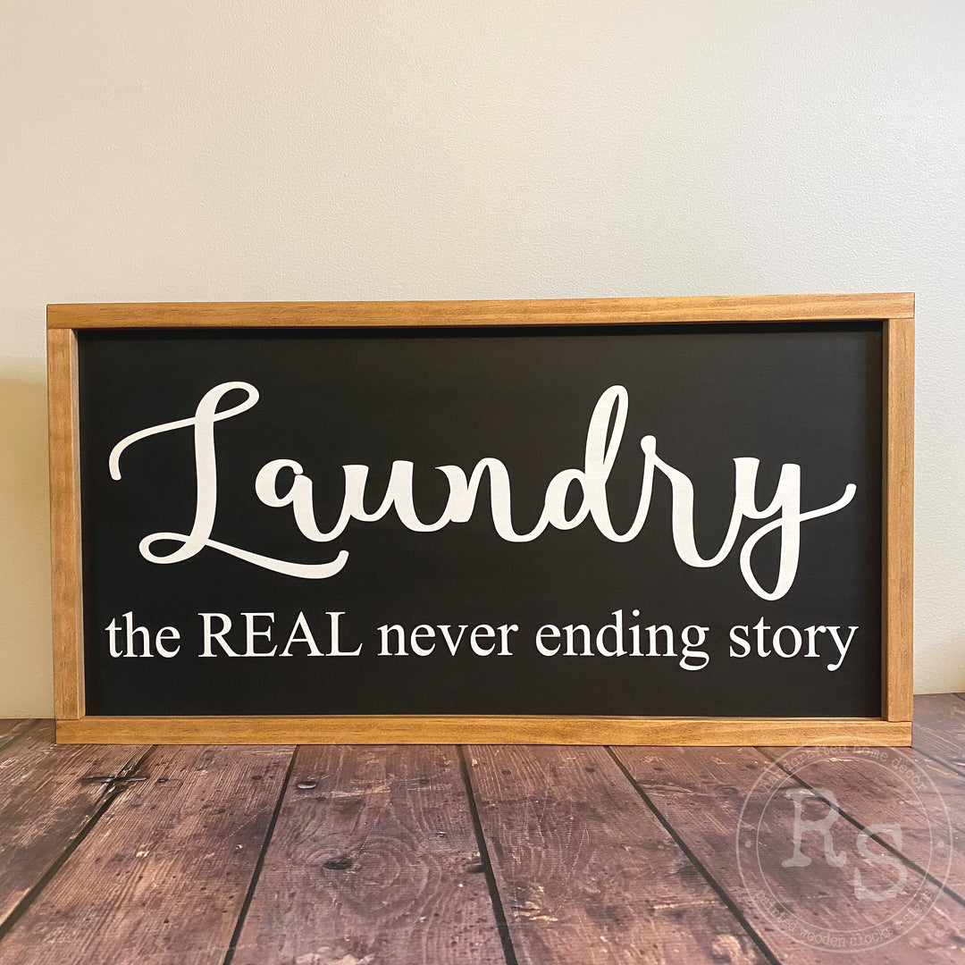 Shown in Black with Warm White Text and Early American Stained Trim