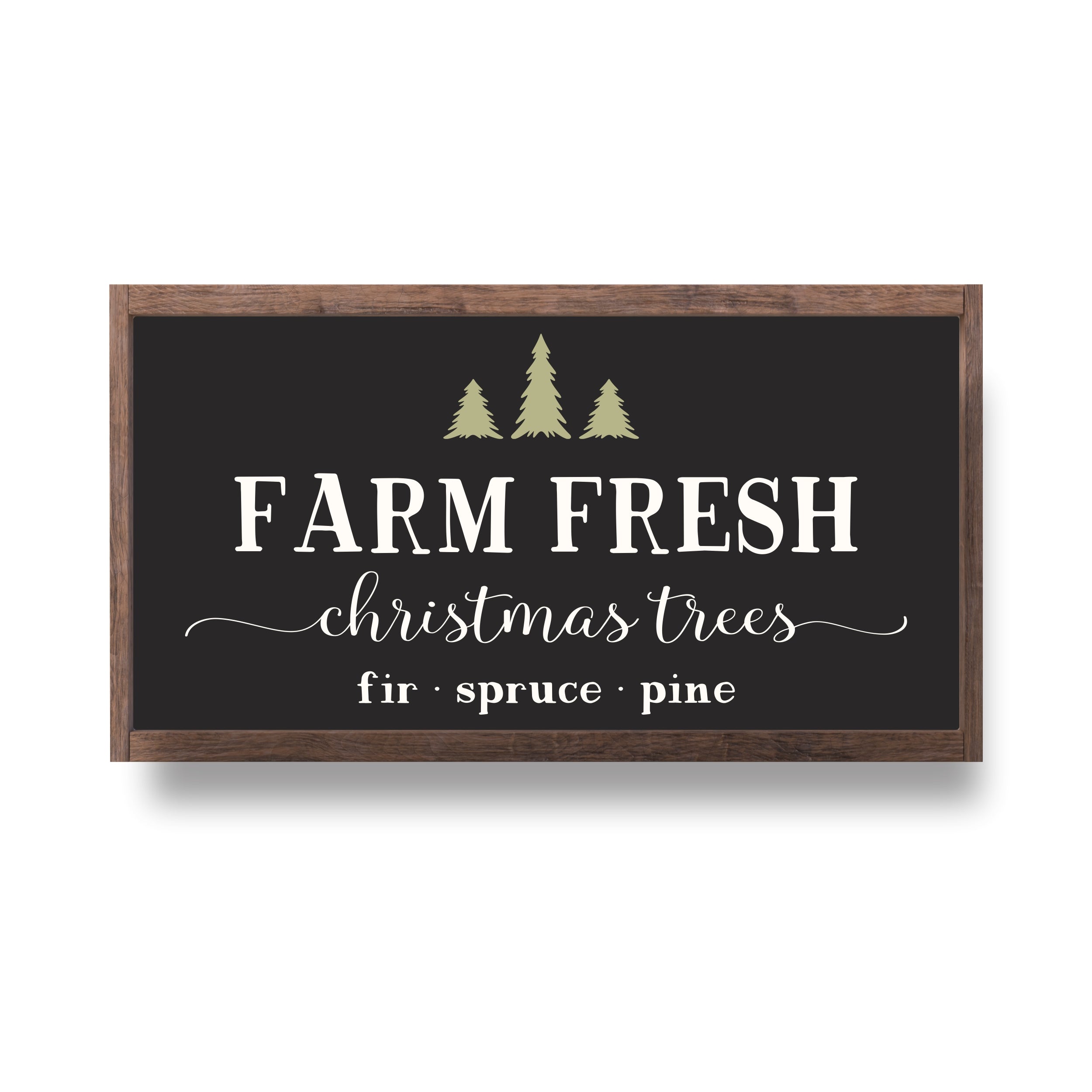 Farm Fresh Christmas Trees Wooden Sign