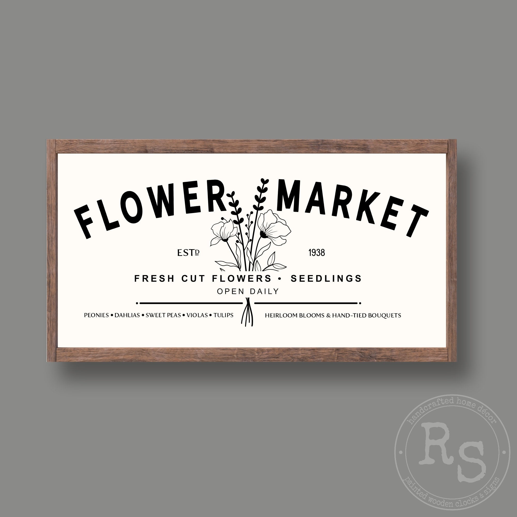 Flower Market Sign