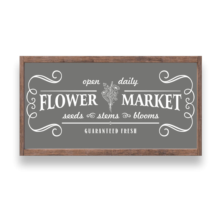 Flower Market Sign