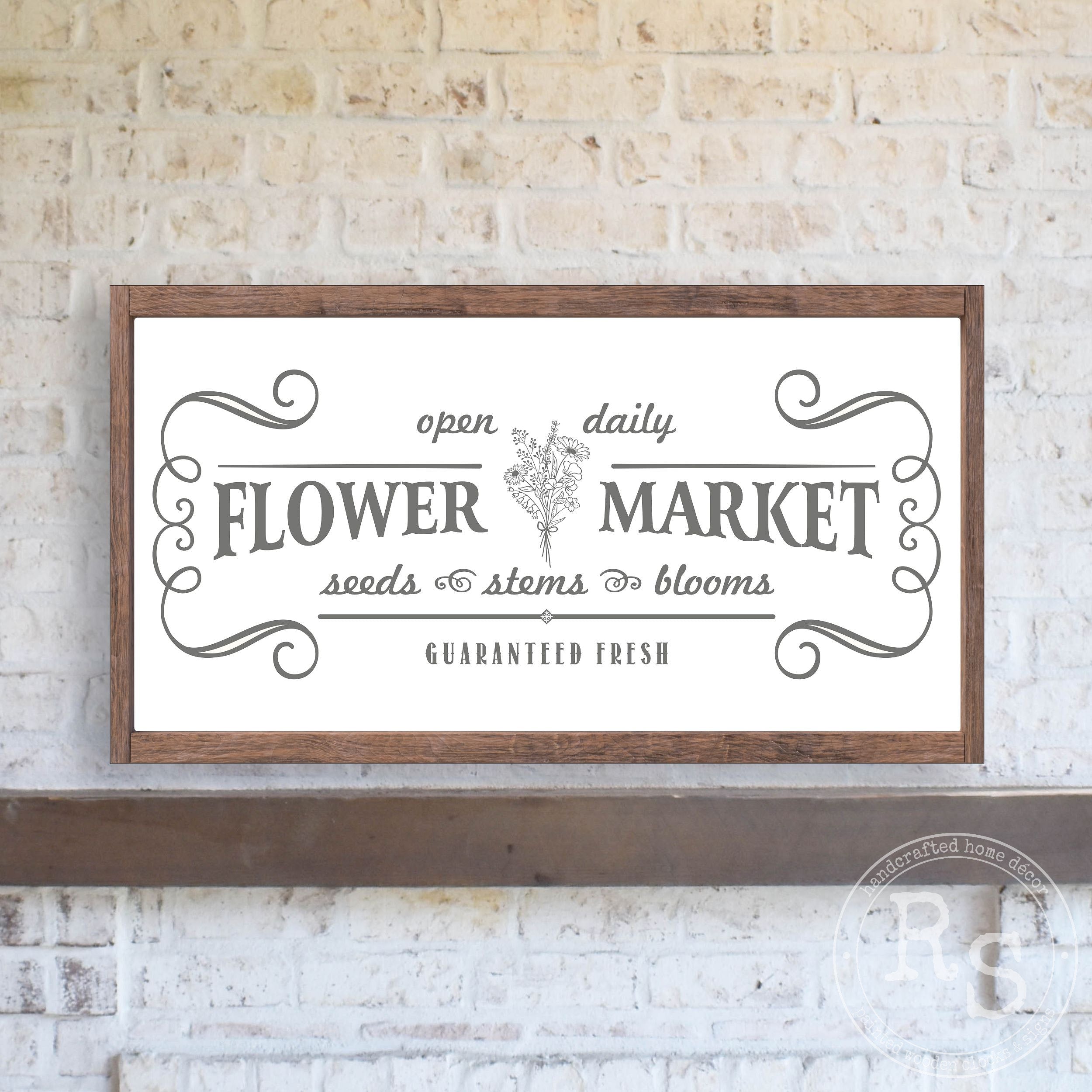 Flower Market Sign