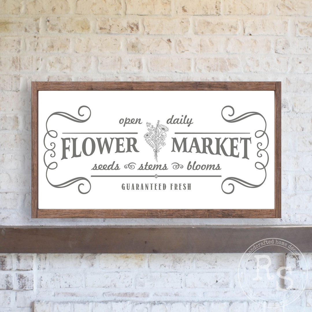 Flower Market Sign