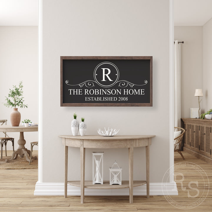 Family Name Sign RS-3301 – Rusty Star Design