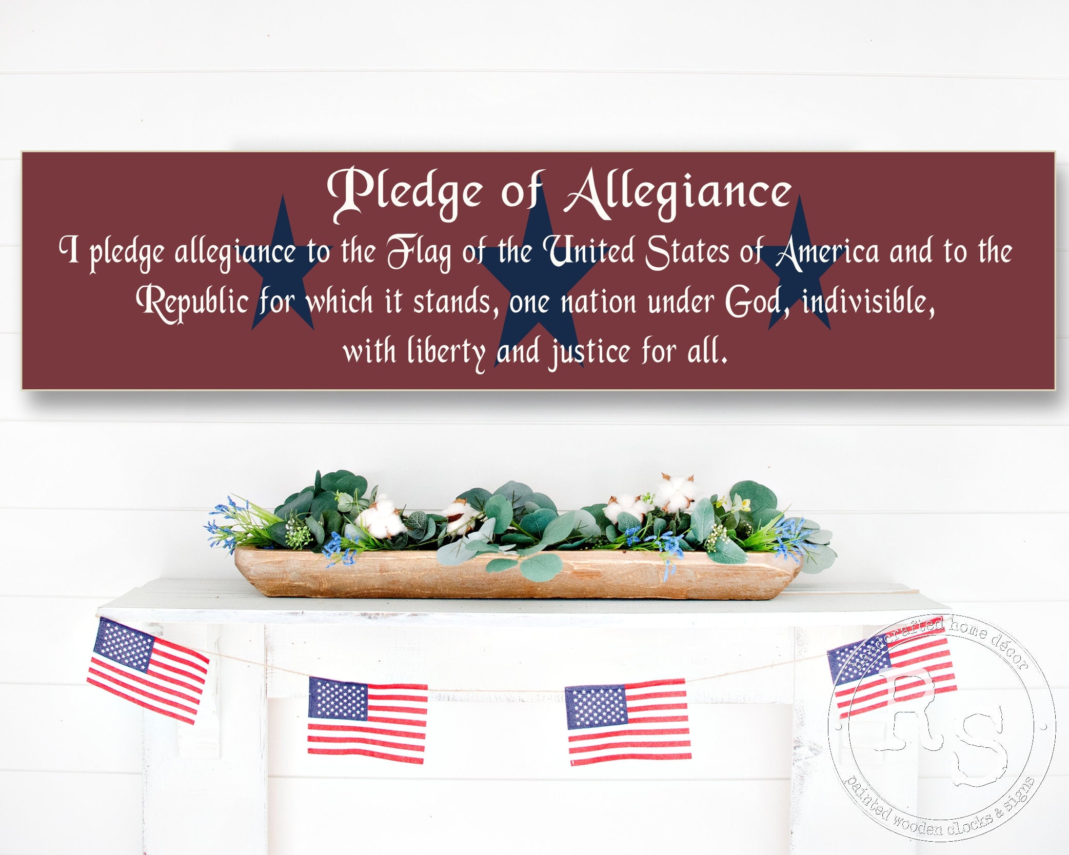 Pledge of Allegiance Sign