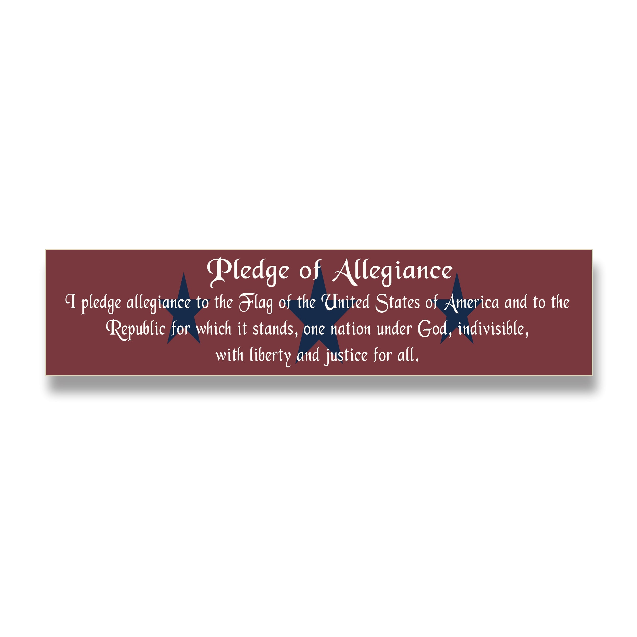 Pledge of Allegiance Sign