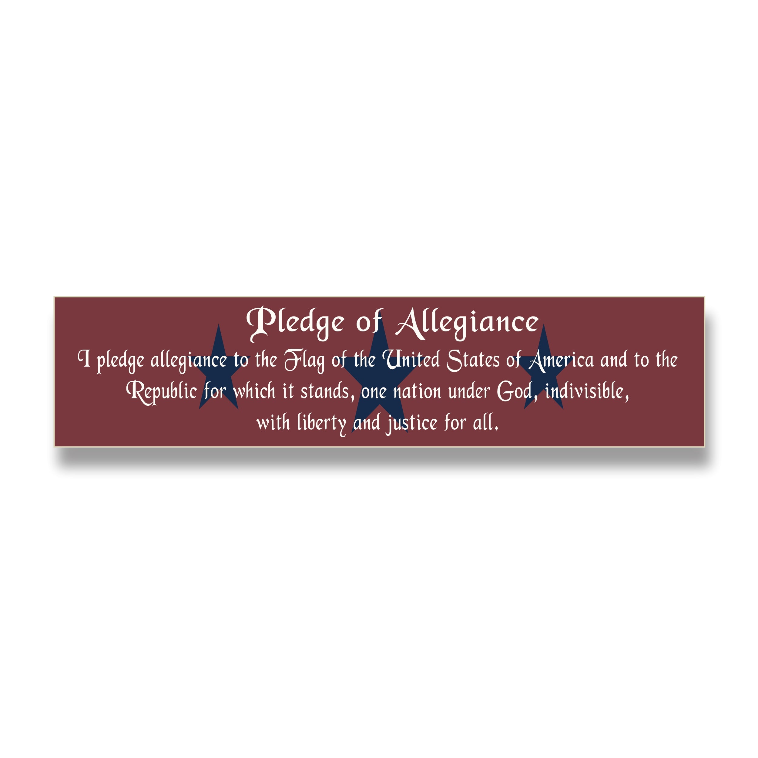 Signing Pledge Design Pledge of Allegiance Wooden Sign – Rusty Star Design