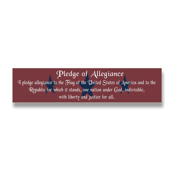 Pledge of Allegiance Sign