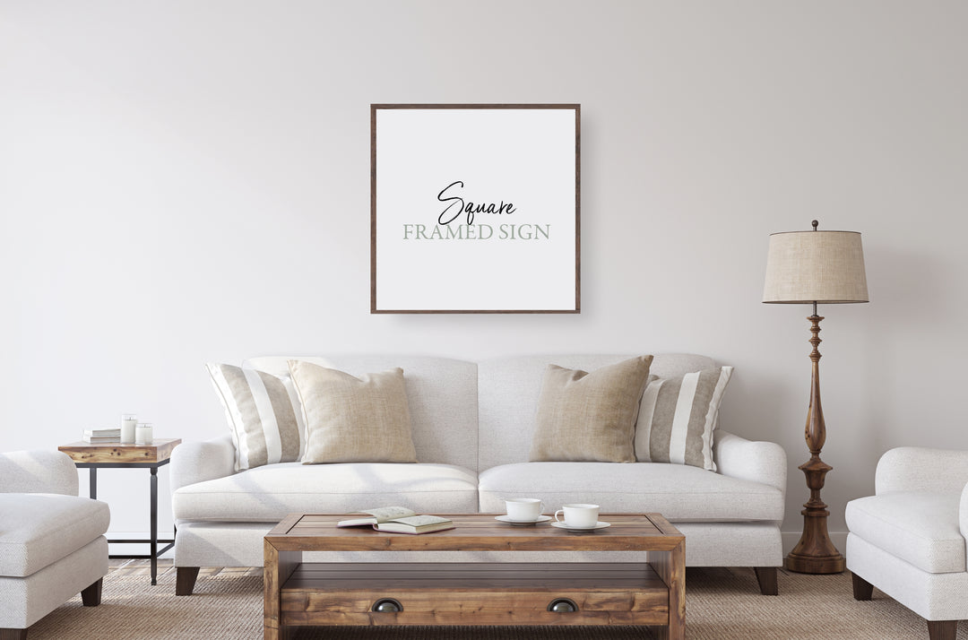 Create Your Own Framed Sign