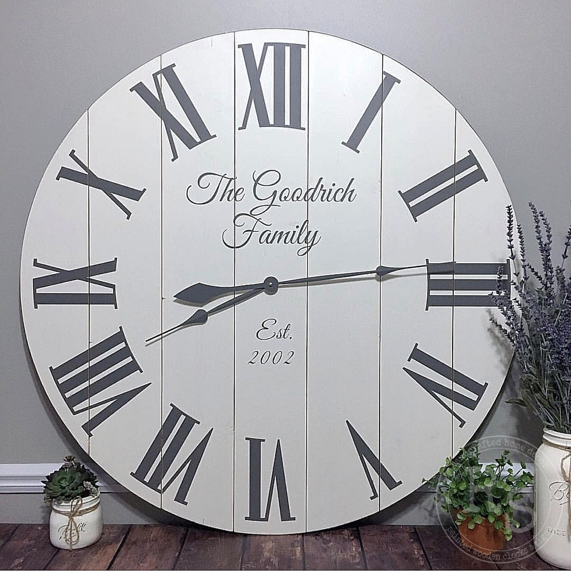 The Kaitlin Rustic Wall Clock