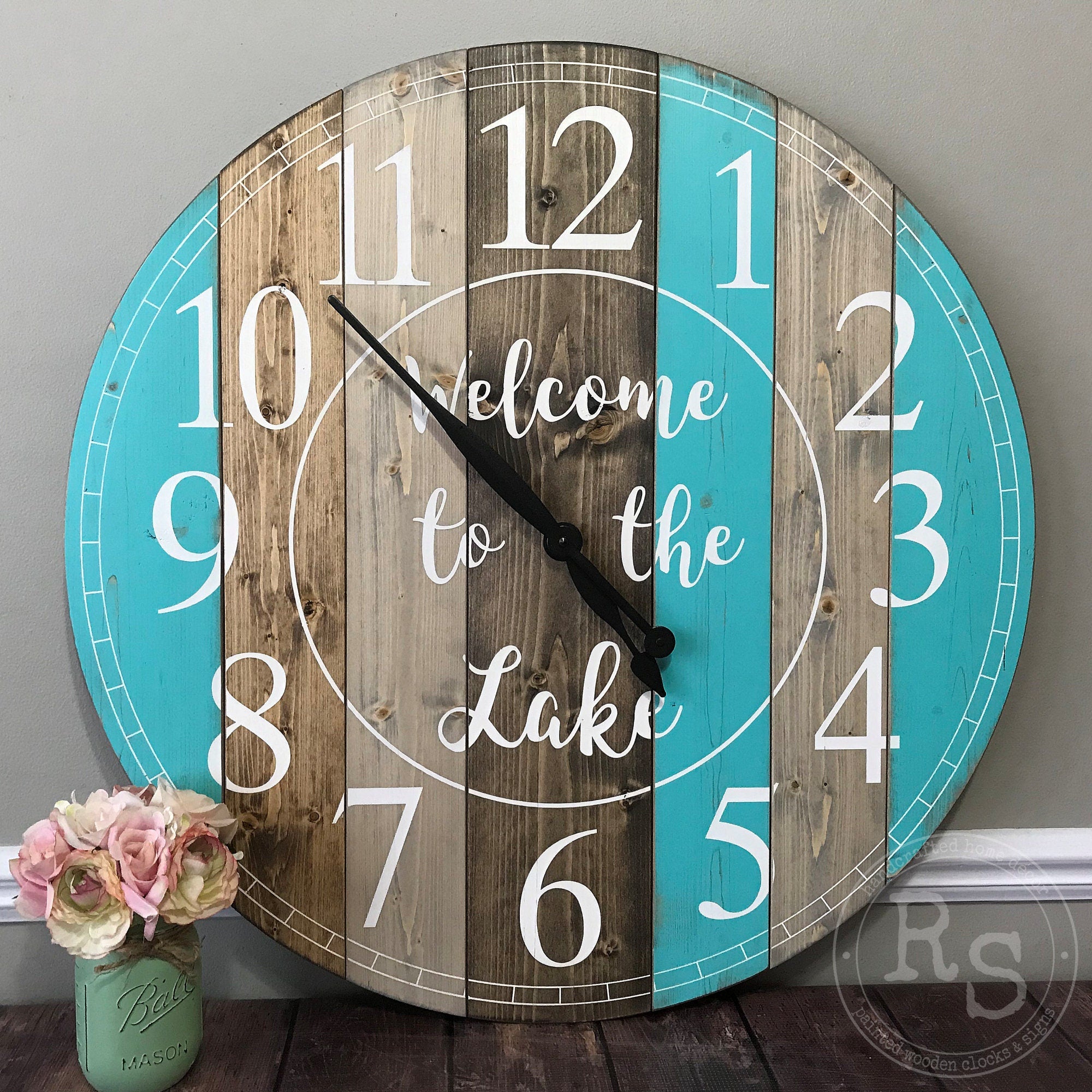 The Karen Rustic Wall Clock