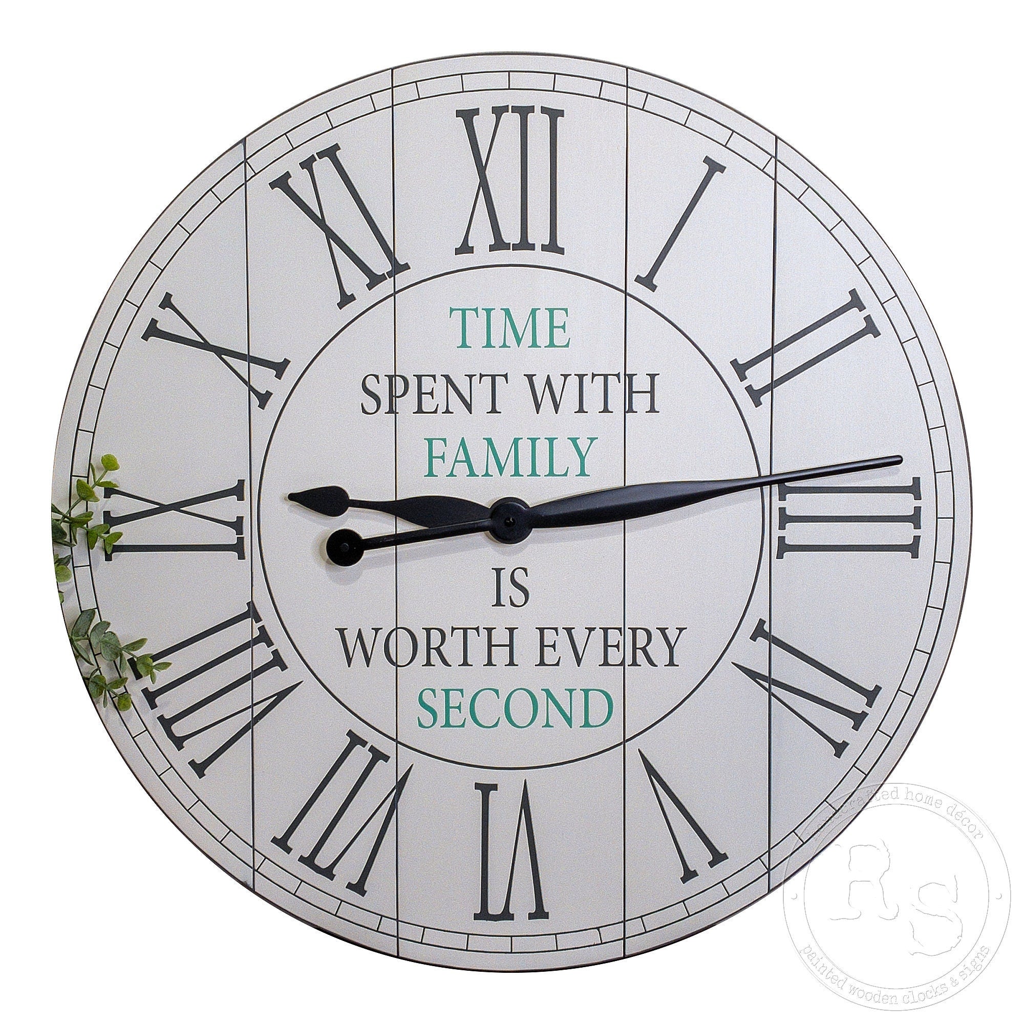 Time Spent With Family Is Worth Every Second Clock