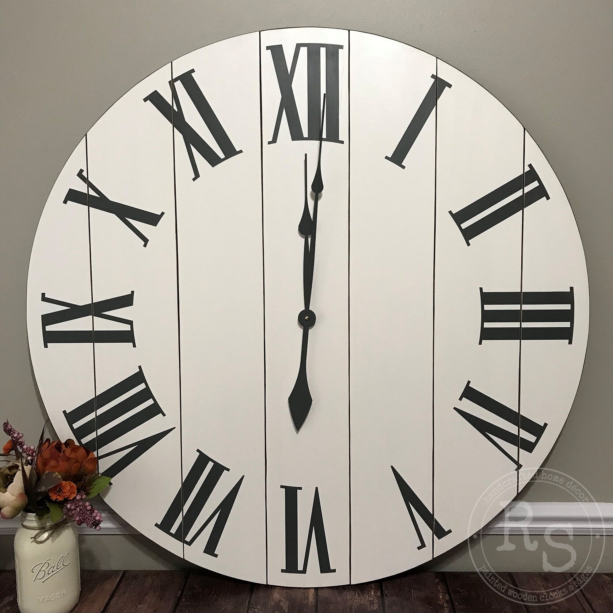 The Kaitlin Rustic Wall Clock