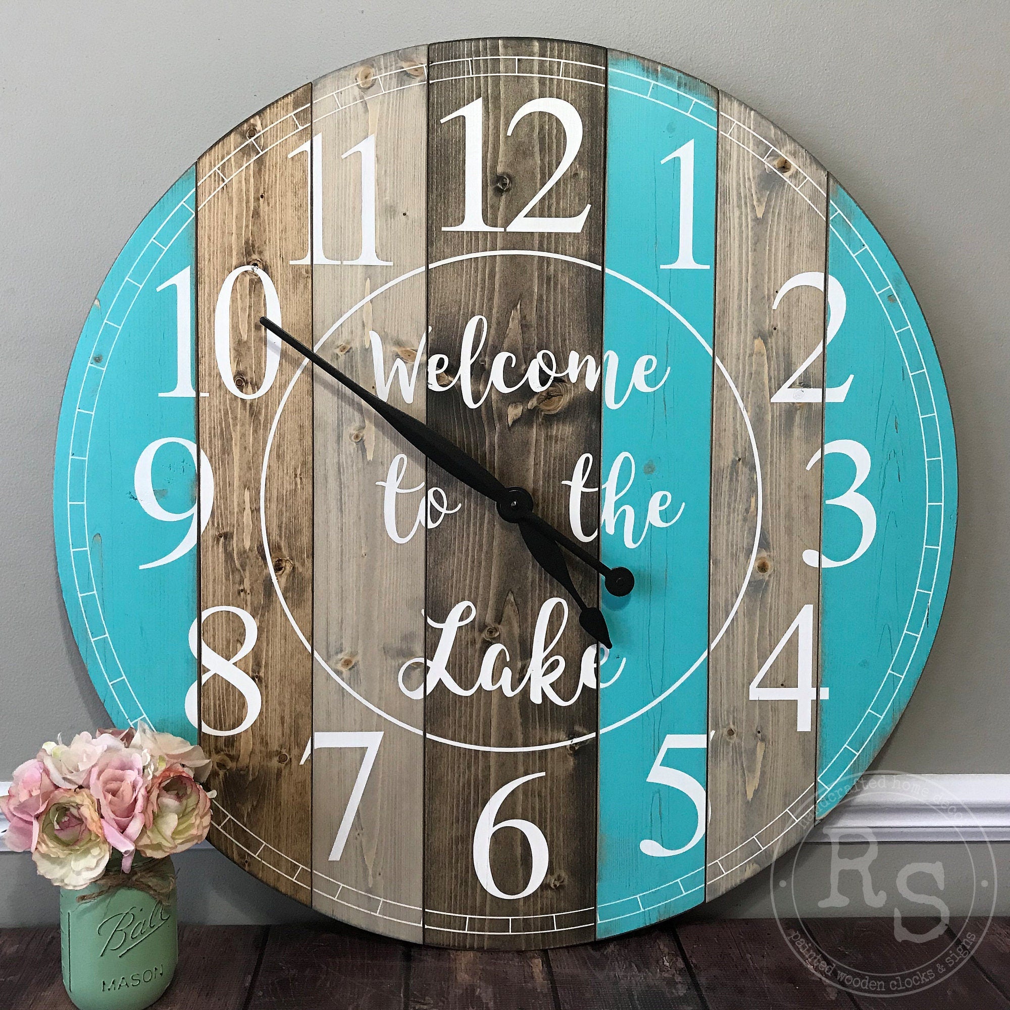 The Karen Rustic Wall Clock