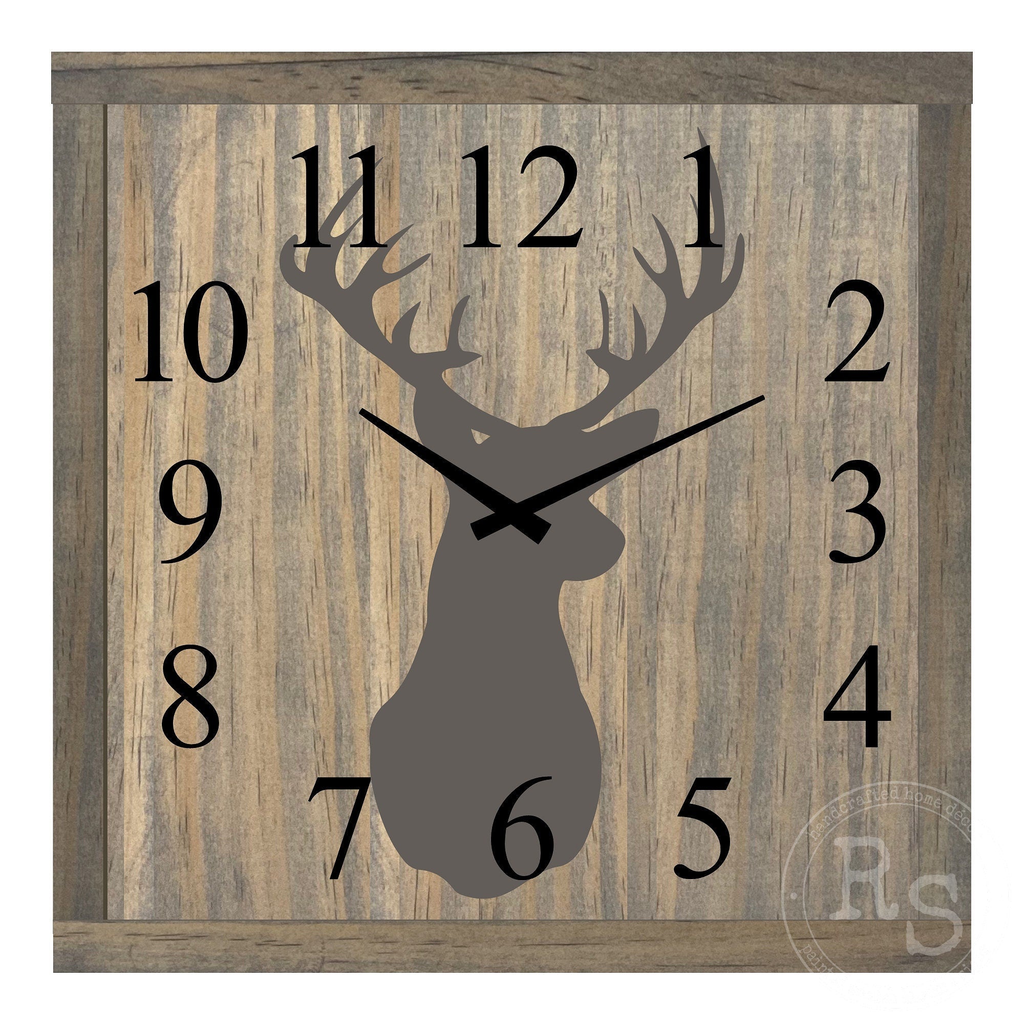 Deer Silhouette Wall Clock